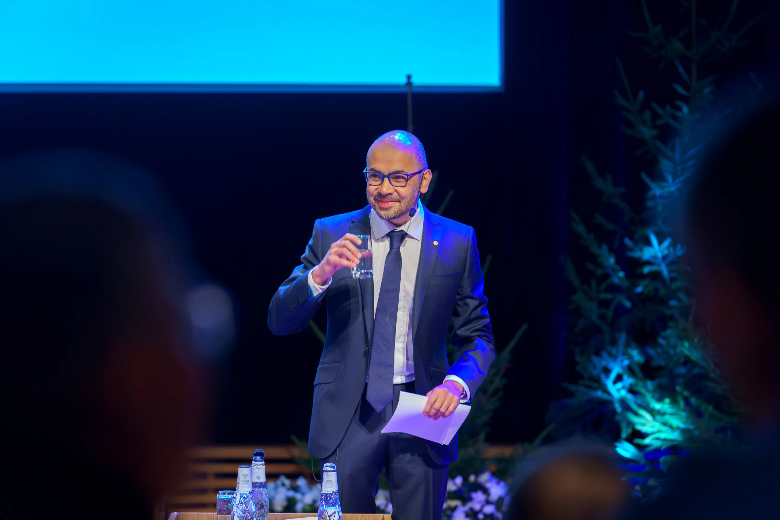 Demis Hassabis at the 2024 Nobel Lectures in Stockholm