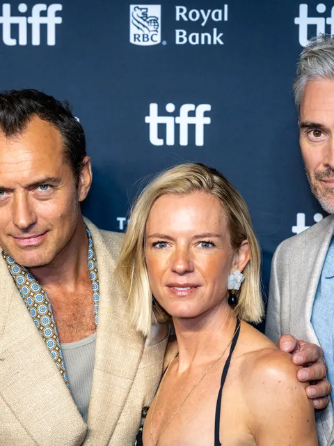 Jason Bateman, Jude Law, and Ben Jackson at the Toronto Film Festival.