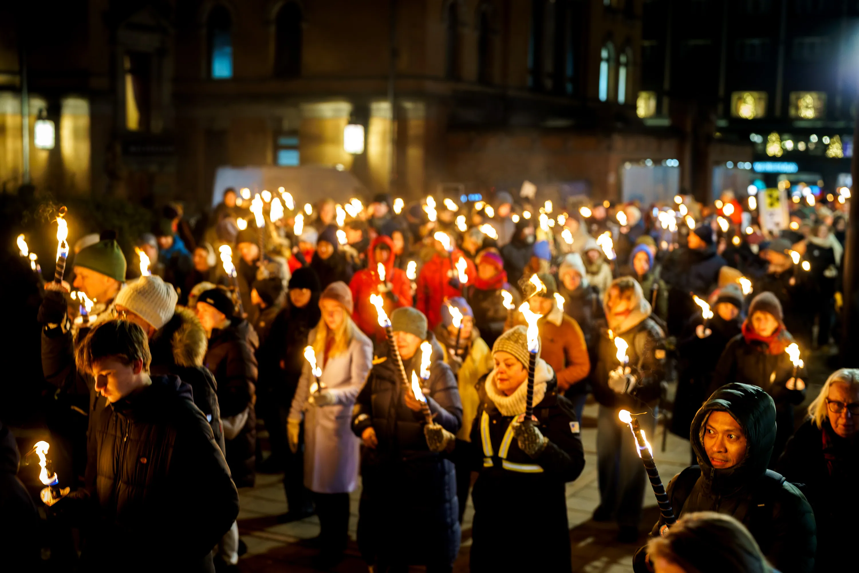 The 2024 Nobel Peace Prize Torchlight Procession in Oslo