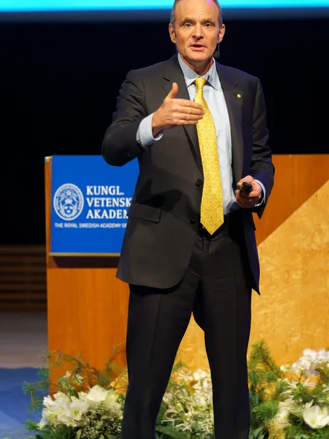 Simon Johnson at Nobel Lectures Stockholm in 2024