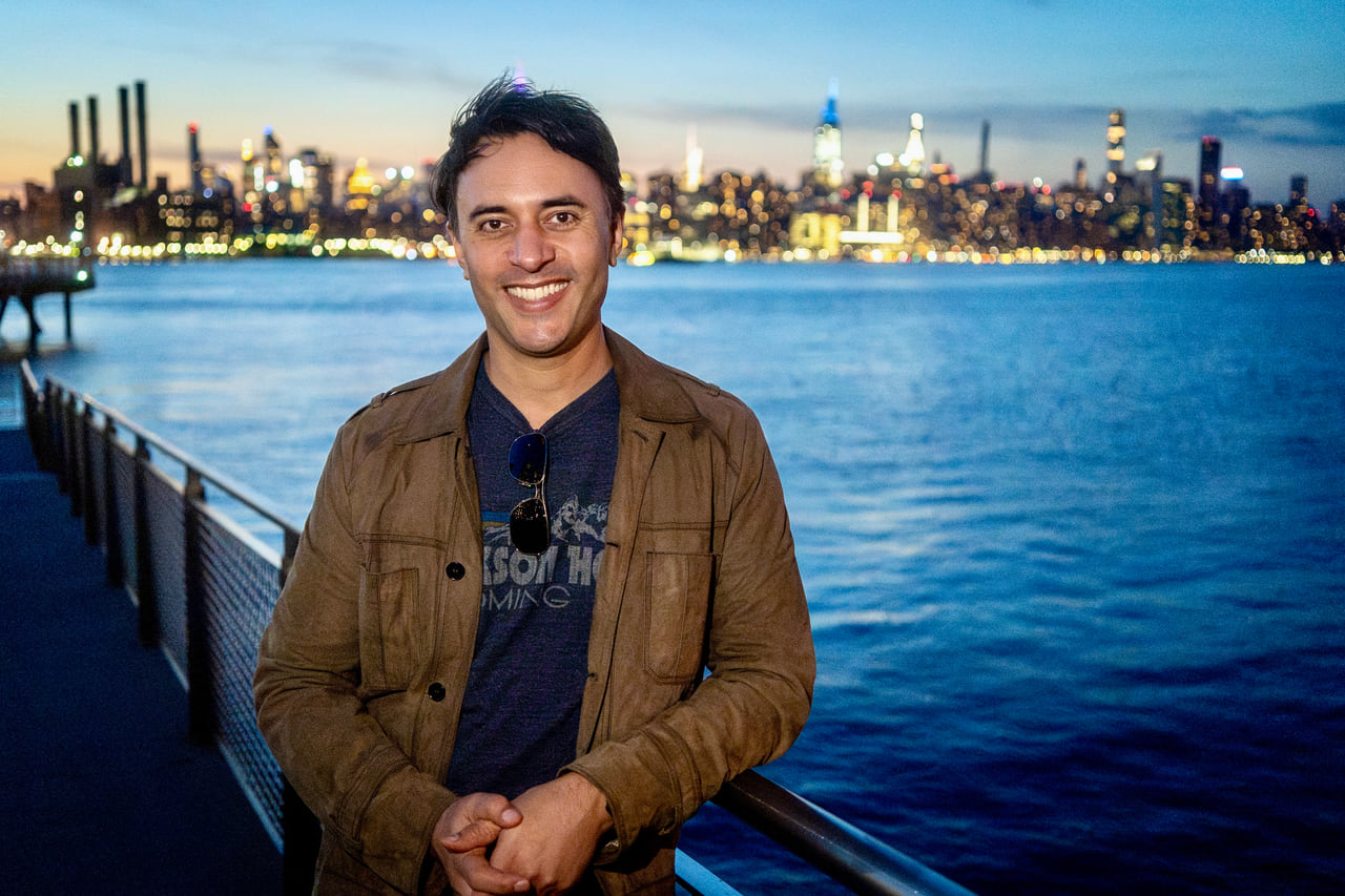 Jay Dixit at the Williamsburg waterfront